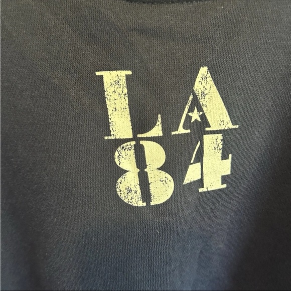 Heritage Olympic Sweatshirt Blue L LA 84 Reproduction Sweater Summer Winter - Picture 4 of 5